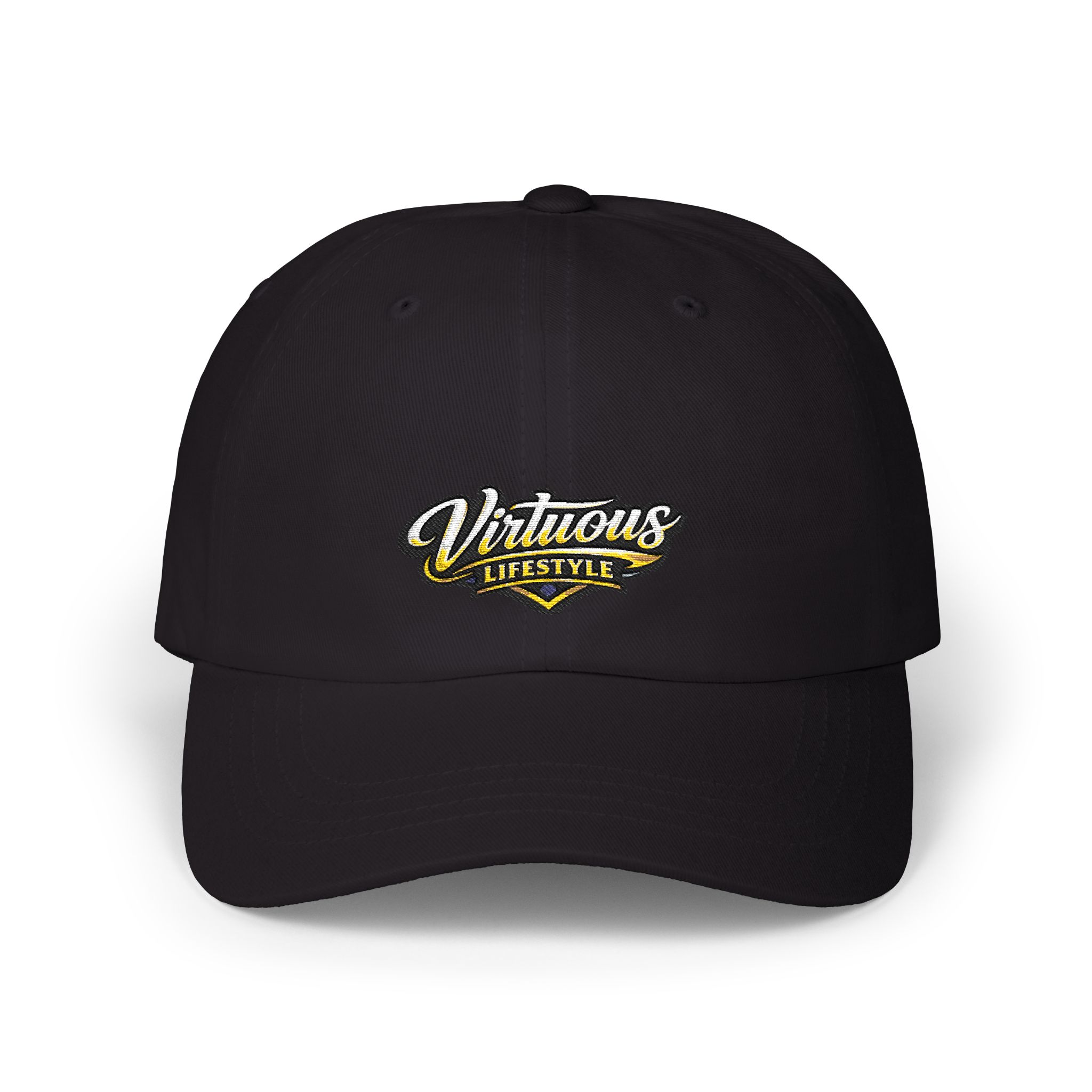 Embroidered white baseball hat